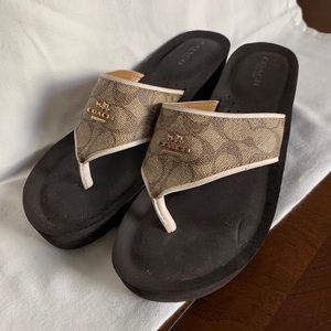 Coach flip flops